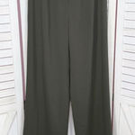Vintage 90s Casual Corner High Rise Wide‎ Leg Dress Pants Olive Green 2 Photo 0