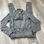 Monrow Supersoft Jumpsuit hoody zip womens Gray (medium) loungewear comfy Photo 5