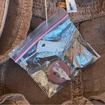 Free People cotton linen blend pants trousers high waisted pleated wide leg Sz 0 Photo 10