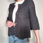 Juicy Couture Vintage Knit Grey Button Down Sweater Cardigan Photo 1
