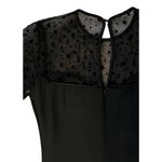 Carolina Herrera $870 4 Silk Mini Dress Black Dropwaist Ruffles Polka Dot Tulle Photo 4
