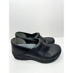 Dansko  Clogs Size 8US Matte Black Leather Comfort Slip On Professional Shoes Photo 2