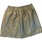 DO+BE EUC Nordstrom Rack Metallic Holiday Gold Mini Skirt, Size Medium Photo 0