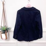 Boden Tailored Stretch Jersey Blazer Navy Blue Size 8R Photo 4