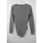 Madewell Women's Song Scoop Bodysuit Stretch Light Heather Gray Size Ms Photo 4