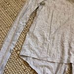 Lululemon Time to Restore Tie Long Sleeve Crop Top Heather ed Ultra Light Grey Photo 3