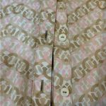 Foxcroft  Beige and Pink Patterned Blouse Photo 1