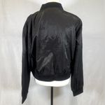 DKNY black organza sheen bomber jacket size large NWT Photo 5