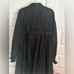 SACAI Midi Pleated Shirt Dress NWT Large Black Photo 6