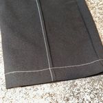 Badgley Mischka ‎ Wide Leg Crop Pant With Contrast Stitching Black NWOT Size 6 Photo 3