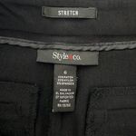 Style & Co Style & Co. Womens Stretch Blended Twill Chino Capri Casual Pants Black Size 6 Photo 3