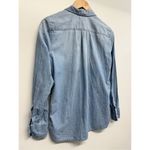 J‎ Crew Button Down Long Sleeve Shirt Size 4 Blue Classic Casual Denim Collared Photo 5