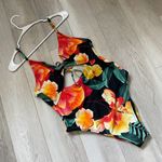 Shade & Shore Target Floral Keyhole Tie Back One Piece Swimsuit (Large) Photo 1