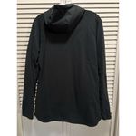 Nike  Active Athletic Top Black Long Sleeve Logo Hood Thumb Holes Sz See Measures Photo 3
