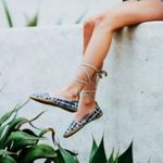 Sanuk NWT Espie Lace Up Yoga Mat Flats Espadrille Shoes size 9 Photo 1