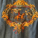 White Stag Vintage  Blue Denim Shirt Jacket Horse Equestrian XL Photo 3