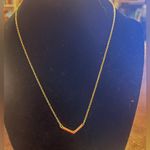 Gorjana  GOLD PLATTED CHEVRON V NECKLACE. Photo 0