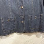 Jones New York Jones NY Signature Women Dark Blue Jean Jacket Size 1X Photo 6
