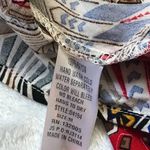 Entro  Women's 100% Rayon Boho Geometric Print Tie Neck Shirt Dress Size Medium‎ Photo 8