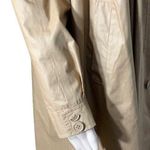 Vintage Tres Elle Womens Full Length Trench Coat Jacket Tan Brown Size 9 10 Photo 5