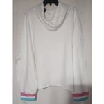 Pride Adult 'Support One Another' Cropped Hooded Sweatshirt women's 2X White Photo 5