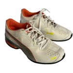 Puma Athletic Shoes White Orange Yellow Logo Lace Up Sneakers Men Size 9 Photo 0