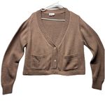 Tentree  Cardigan Sweater Brown Organic Cotton Women XL Minimalist Gorpcore Boho Photo 0