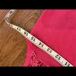 August Silk SALE  linen pink lace front tank size small Photo 8