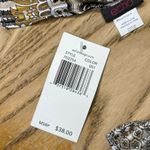 NWT Echo Design 100% Silk Scarf Paisley Stripes Tan Photo 4