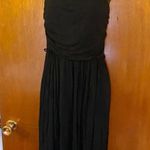 Love j Black High-Low Strapless Dress Size Medium Draped Bodice Casual Chic Look Photo 9