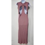 Free People BEACH Cut Out Back Ribbed Maxi Tank Dress w/ Side Slit Size S. B-4 Photo 2