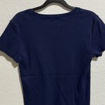 Ralph Lauren  Navy Blue V-Neck top shirt Women's Large Photo 3