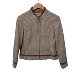 Pendleton Vintage  Old Money Countryside Jacket sz 8 Tan Plaid 100% Virgin Wool‎ Photo 1