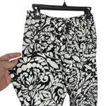 Anthropologie MAEVE Women’s Olive Cropped Black and Ivory Printed Pant Photo 5