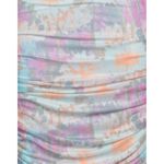 ROTATE BIRGER CHRISTENSEN Ulla Ruched Long Sleeve Bodycon Dress Super Pink Print Size 4 Photo 4