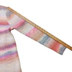 Gap Size Large Pink Striped Acrylic Nylon Sweater Soft Kawaii Pastel Purple Fuzz Photo 6