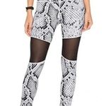 Varley Snakeskin Sycamore Mesh Panel Compression Leggings Ash Python Athletic XS Photo 0