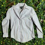 Brooks Brothers  100% Cotton Blue White Collared Shirt Size 2 Photo 0