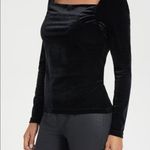 Anatomie Womens Calliope Stretch Velvet Top in Black Square Neck Size S Photo 1