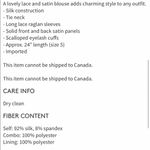 Jonathan Simkhai Tie Neck Long Sleeve Lace Blouse Photo 2