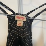 Mossimo Supply Co. Black and Cream Graphic Crop Tank Size L Photo 1