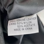 Vintage Cambridge Dry Goods Black Suede Leather Asymmetrical Midi Skirt Size 6 Photo 4