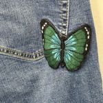 Torrid  Premium Denim Boyfriend Stretch Jeans Size 18 Butterfly Patch Photo 5