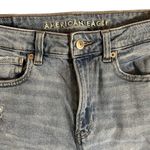 American Eagle  Mom Jeans Womens Size 6 Regular Stretch Light Wash Denim Boho Photo 6