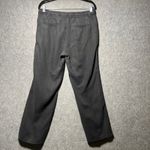 Caslon  Linen Drawstring Waist Straight Leg Pants Charcoal Gray Size S Pull On Photo 5