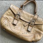 Coach Studs & Grommet Satchel Honey Tan Leather Photo 1