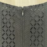 Loft  Black Eyelet Sleeveless Dress Size 6 Photo 6