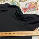 Ashley Stewart  22/24 plus size long sleeve black tunic high neck ruched sleeves Photo 4