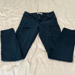 Eunina  size 7 junior black distressed skinny jeans these are dark black EUC Photo 1