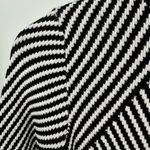 Karen Millen Chevron Pattern Knit Midi Pencil Skirt Black White sz Small Bodycon Photo 5